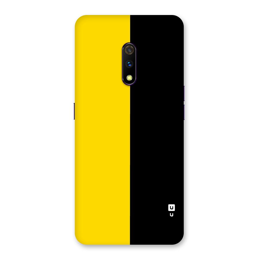 Yellow Black Super Minimalistic Back Case for Realme X