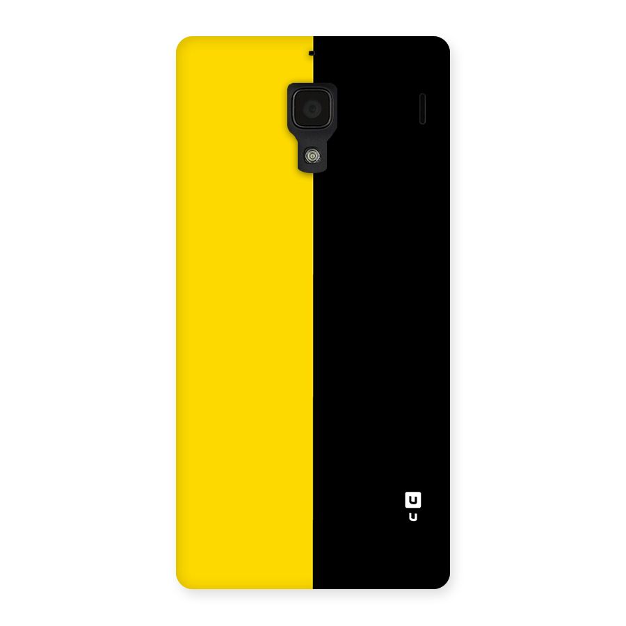 Yellow Black Super Minimalistic Back Case for Redmi 1s