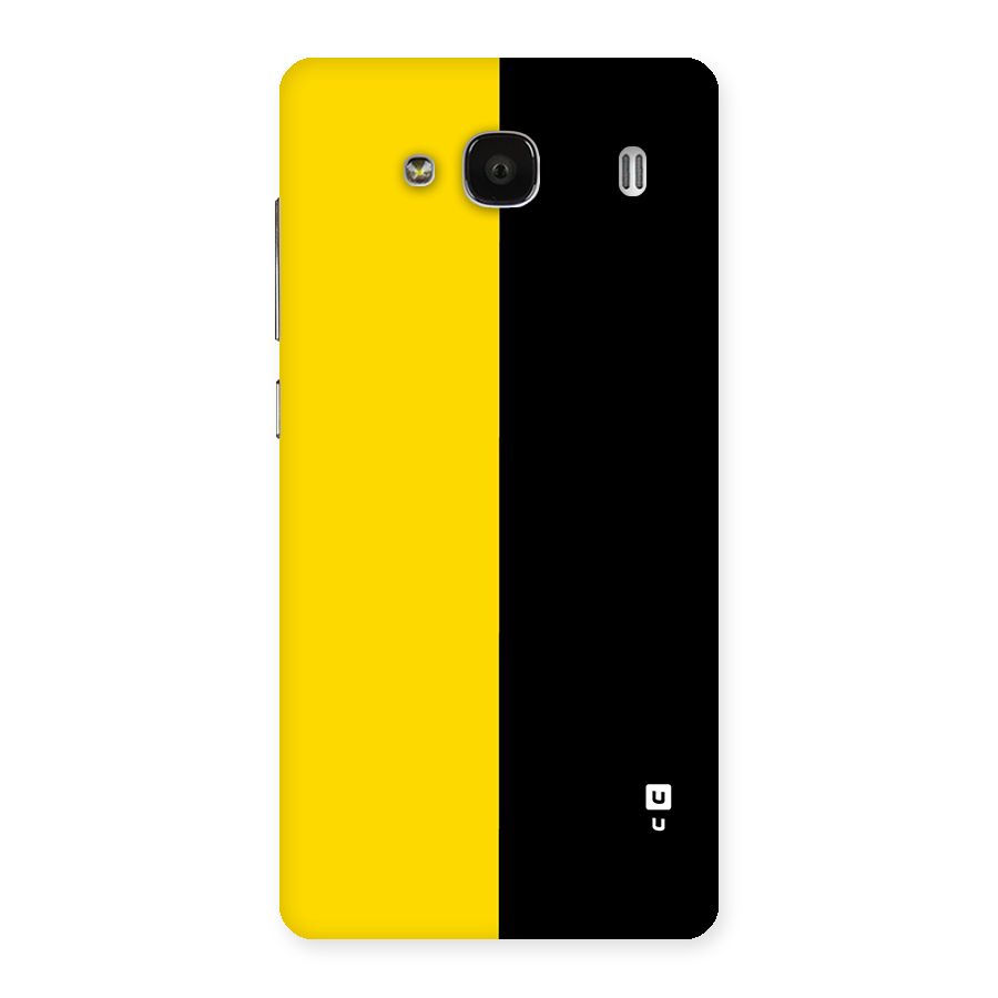 Yellow Black Super Minimalistic Back Case for Redmi 2