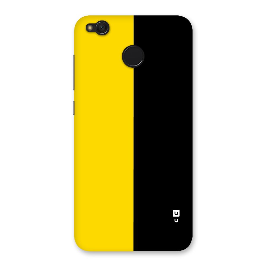Yellow Black Super Minimalistic Back Case for Redmi 4