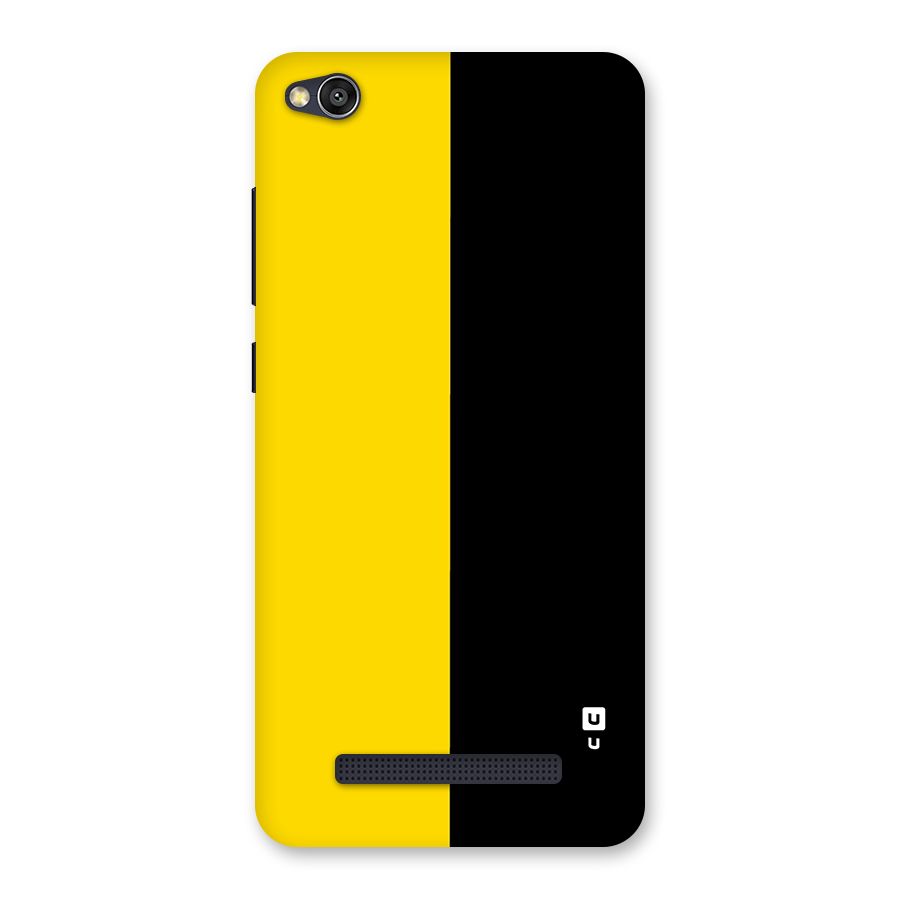 Yellow Black Super Minimalistic Back Case for Redmi 4A