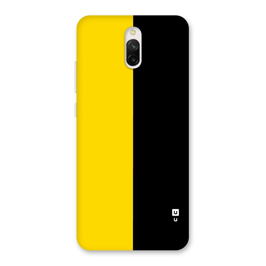 Yellow Black Super Minimalistic Back Case for Redmi 8A Dual