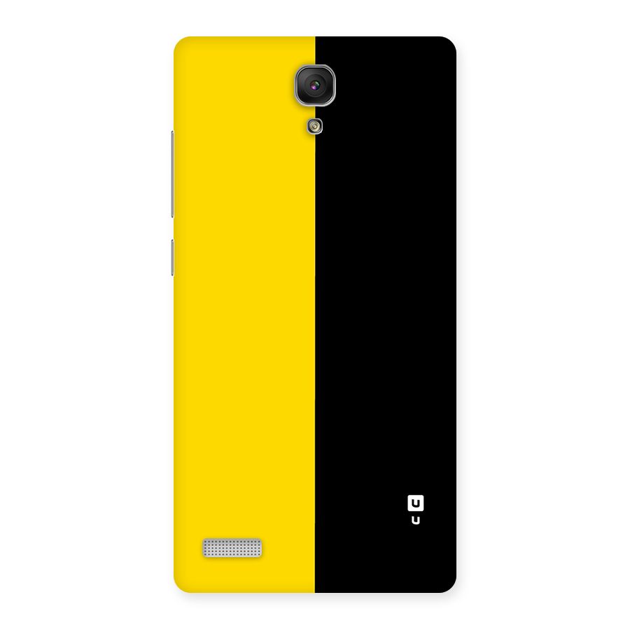 Yellow Black Super Minimalistic Back Case for Redmi Note
