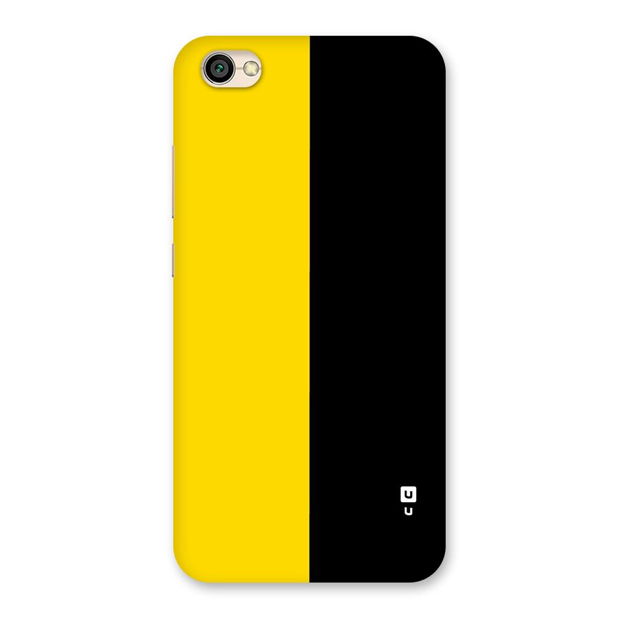 Yellow Black Super Minimalistic Back Case for Redmi Y1 Lite