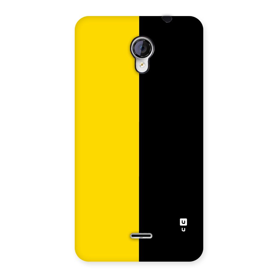 Yellow Black Super Minimalistic Back Case for Unite 2 A106