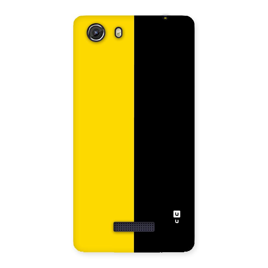 Yellow Black Super Minimalistic Back Case for Unite 3