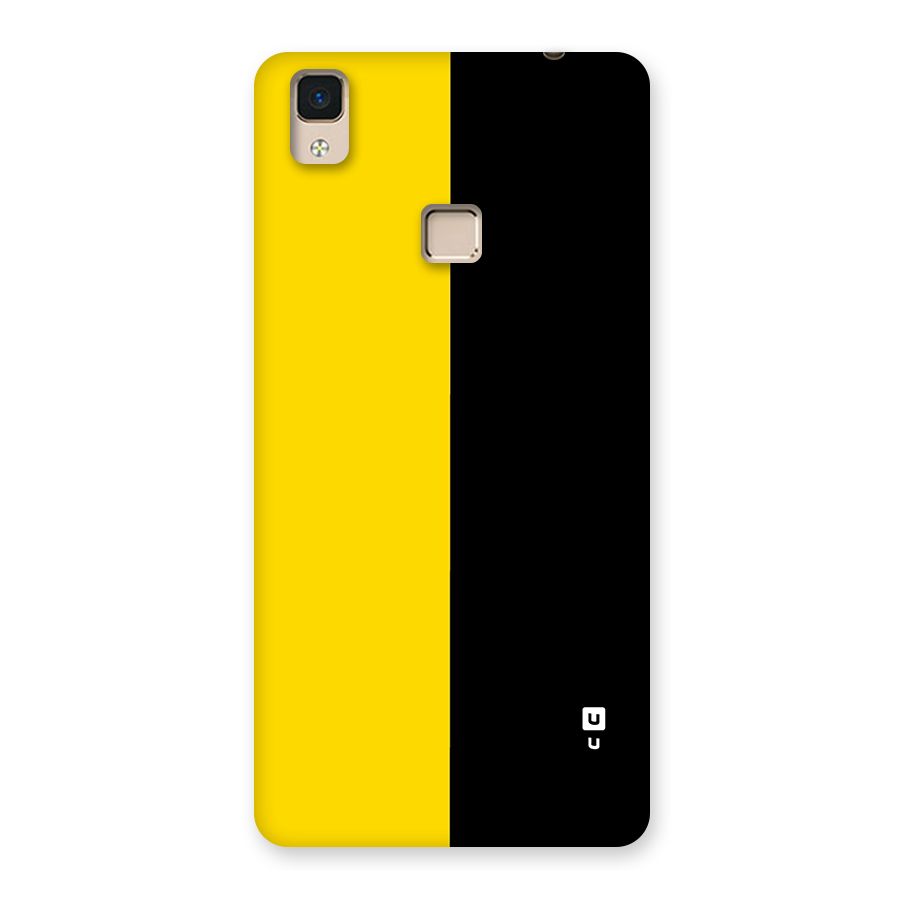 Yellow Black Super Minimalistic Back Case for V3 Max