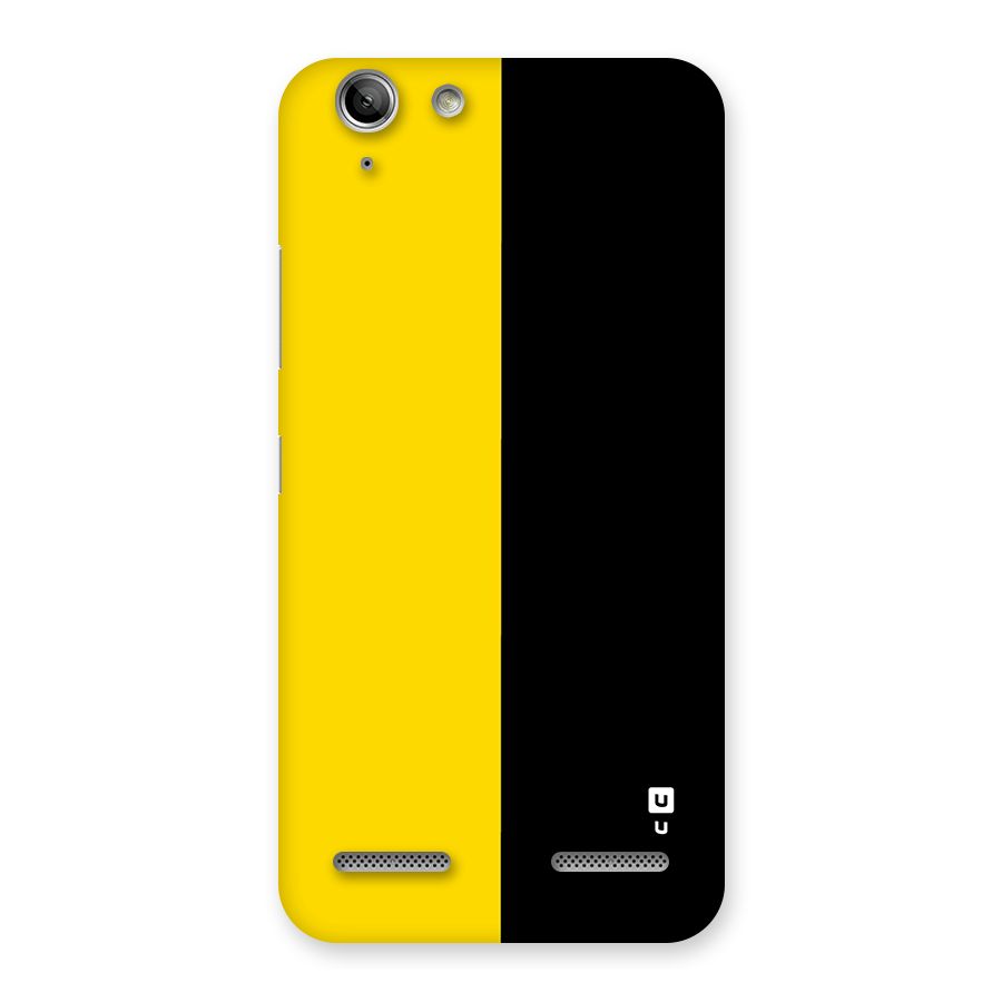 Yellow Black Super Minimalistic Back Case for Vibe K5