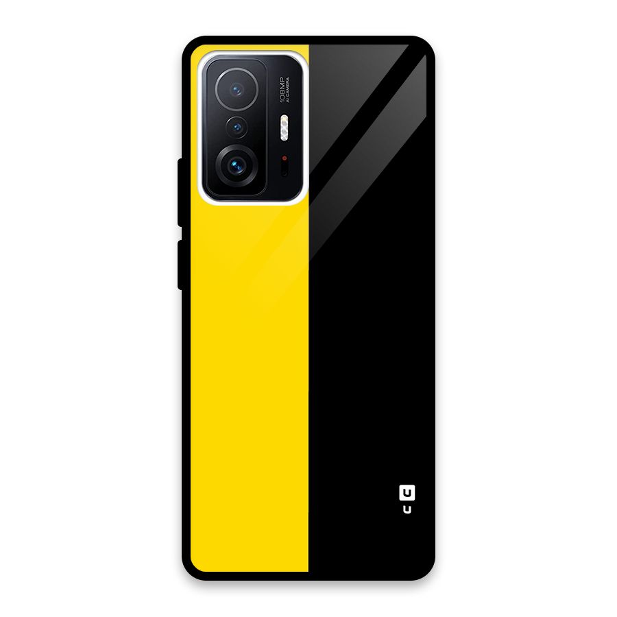 Yellow Black Super Minimalistic Back Case for Xiaomi 11T Pro