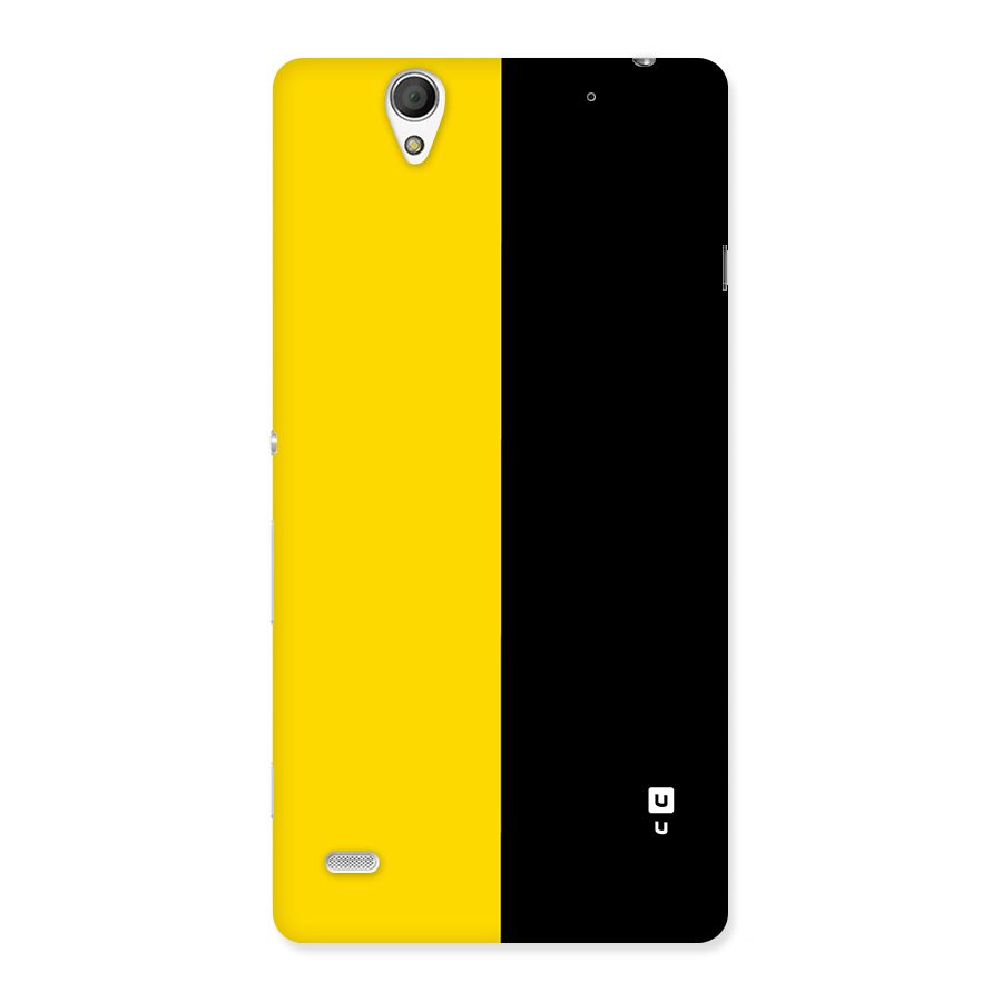 Yellow Black Super Minimalistic Back Case for Xperia C4