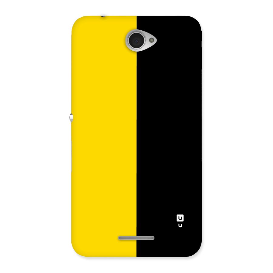 Yellow Black Super Minimalistic Back Case for Xperia E4
