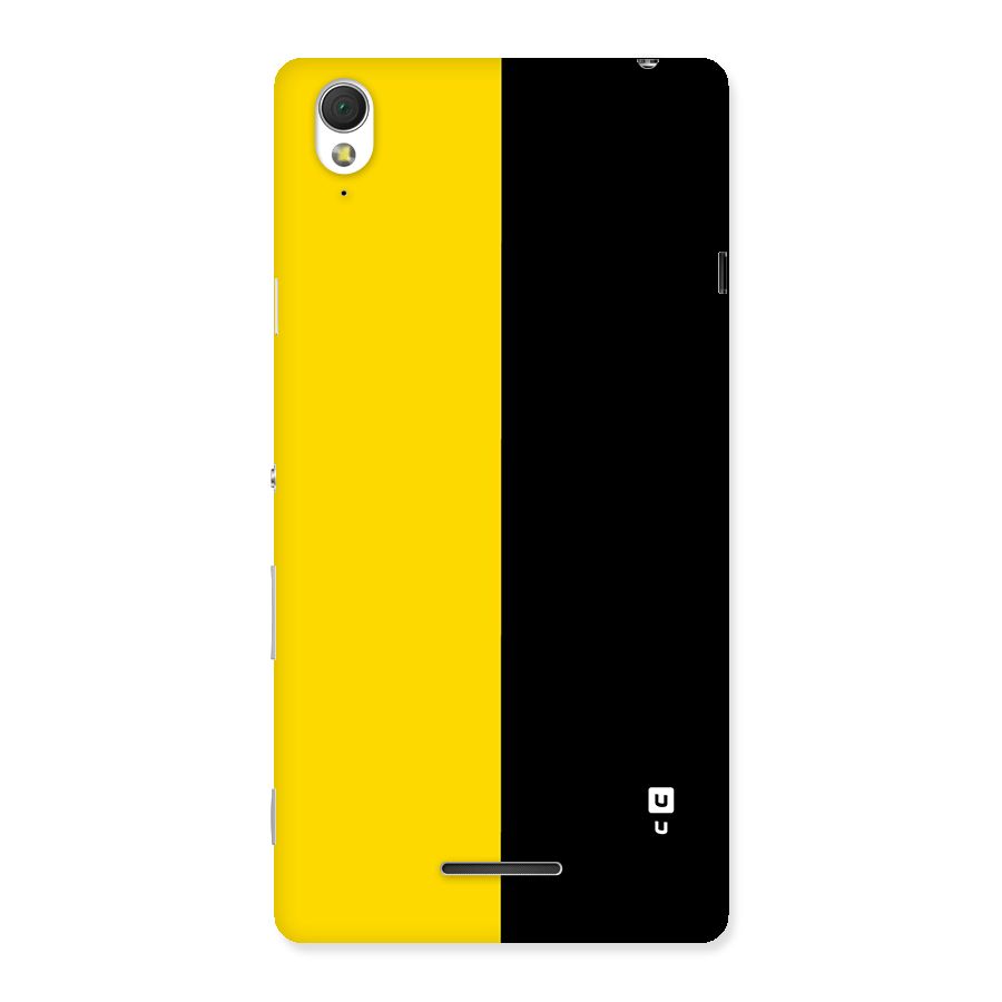 Yellow Black Super Minimalistic Back Case for Xperia T3
