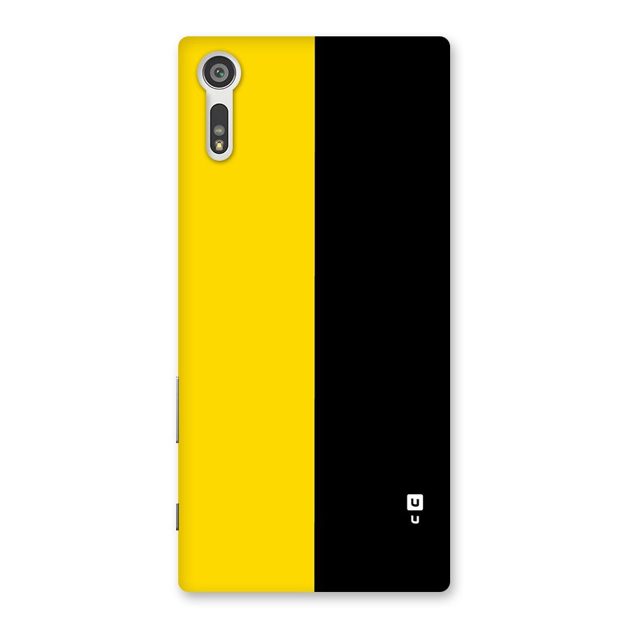 Yellow Black Super Minimalistic Back Case for Xperia XZ
