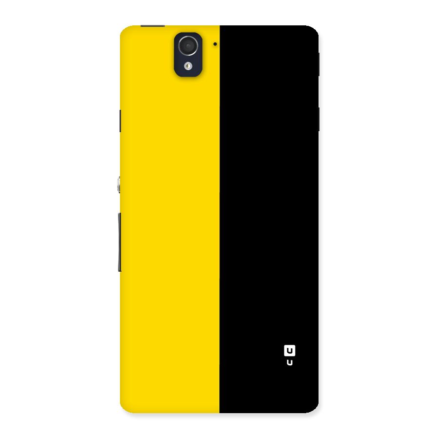 Yellow Black Super Minimalistic Back Case for Xperia Z