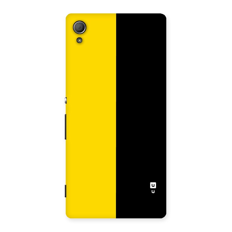Yellow Black Super Minimalistic Back Case for Xperia Z4