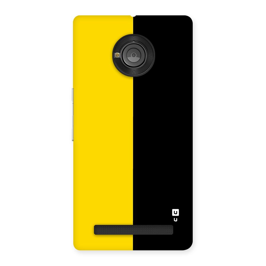 Yellow Black Super Minimalistic Back Case for Yuphoria