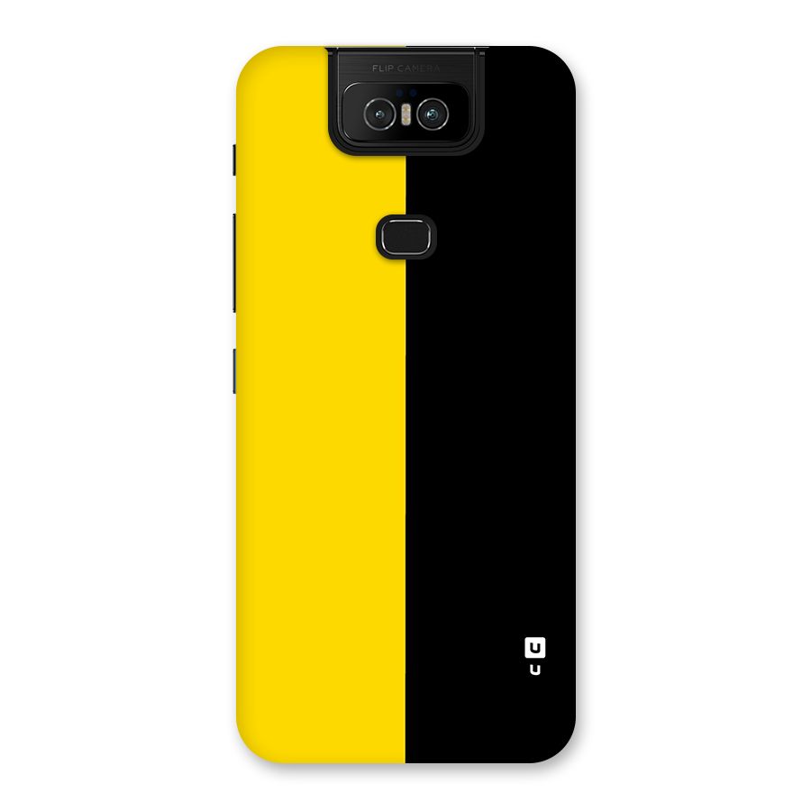 Yellow Black Super Minimalistic Back Case for Zenfone 6z