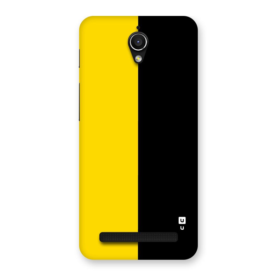 Yellow Black Super Minimalistic Back Case for Zenfone Go