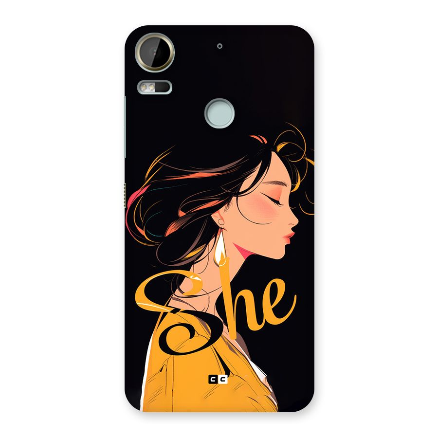 Yellow Lady Back Case for Desire 10 Pro