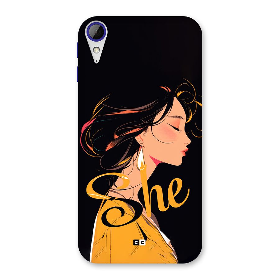 Yellow Lady Back Case for Desire 830