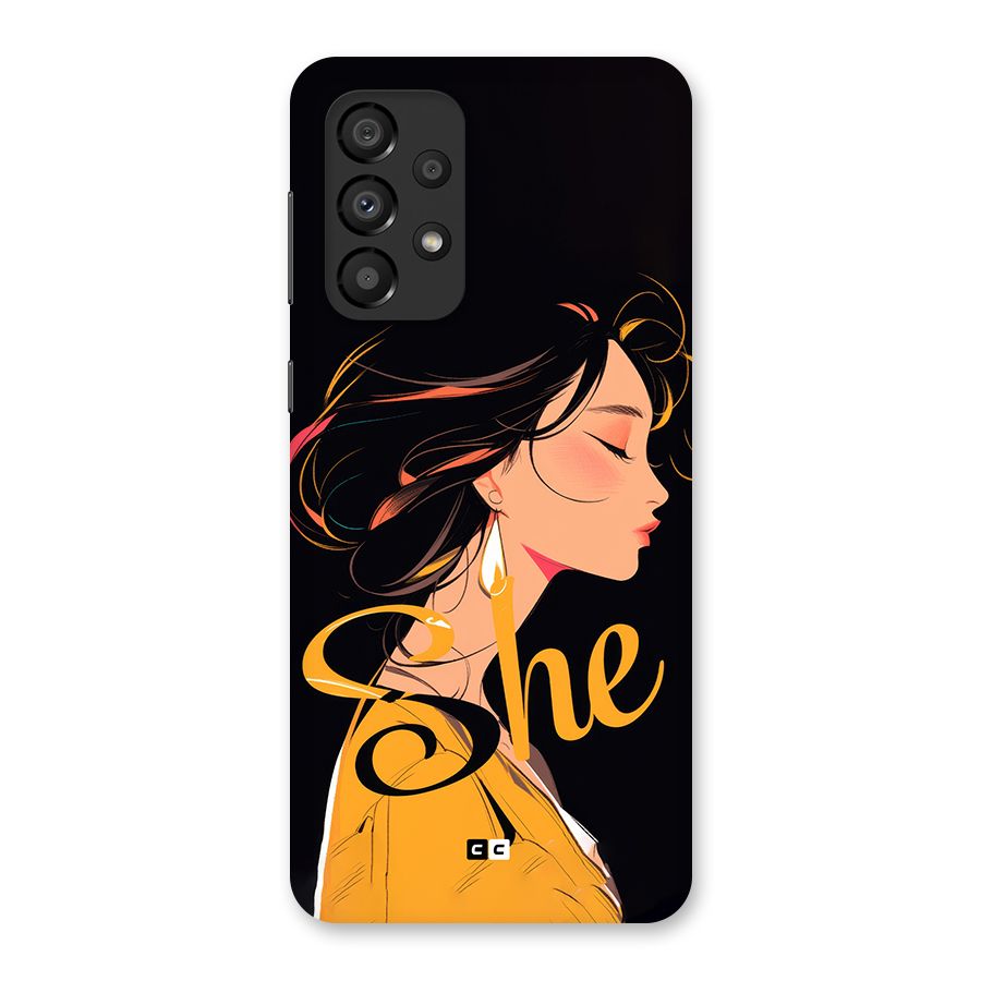 Yellow Lady Back Case for Galaxy A33 5G