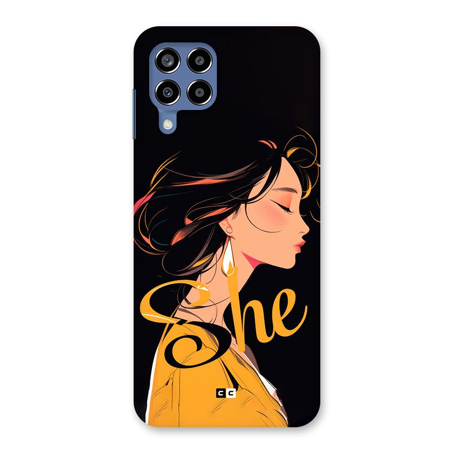 Yellow Lady Back Case for Galaxy M53 5G