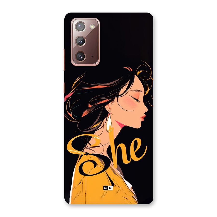 Yellow Lady Back Case for Galaxy Note 20