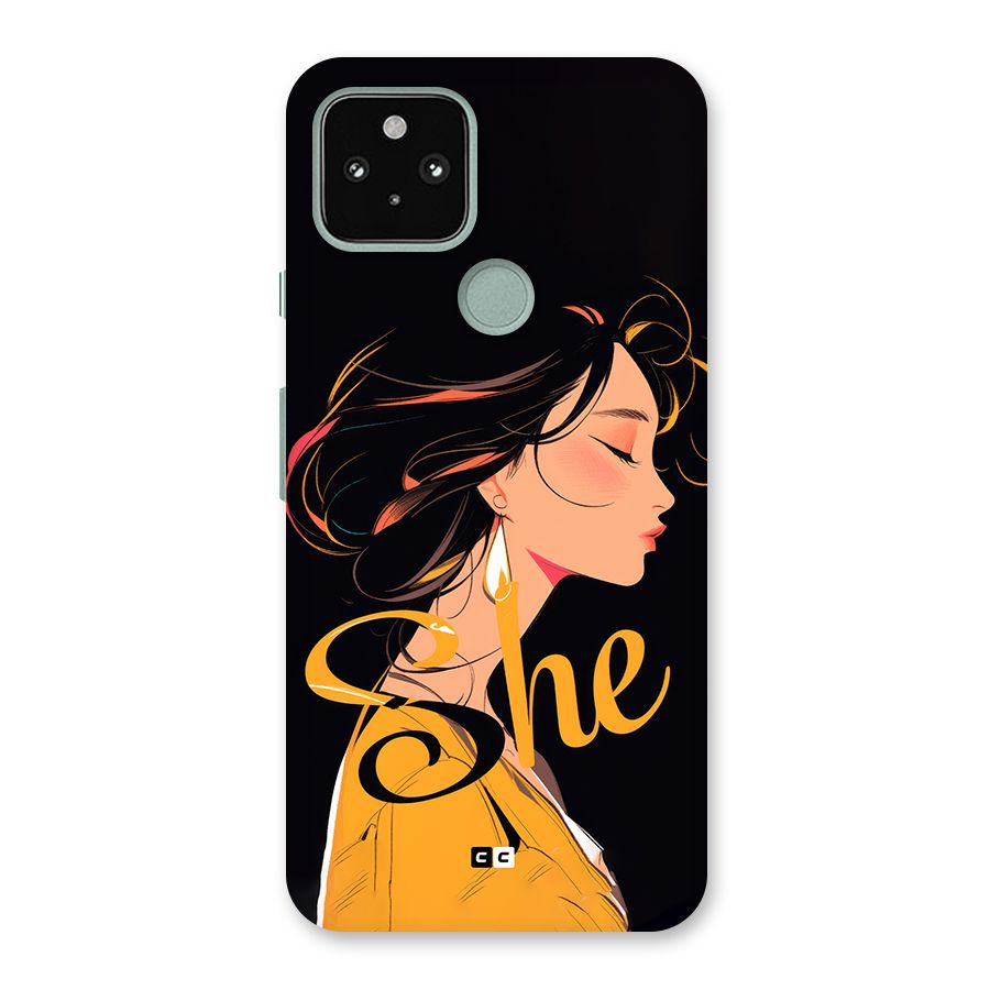 Yellow Lady Back Case for Google Pixel 5