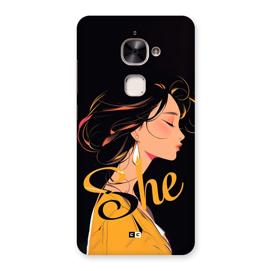 Yellow Lady Back Case for Le 2