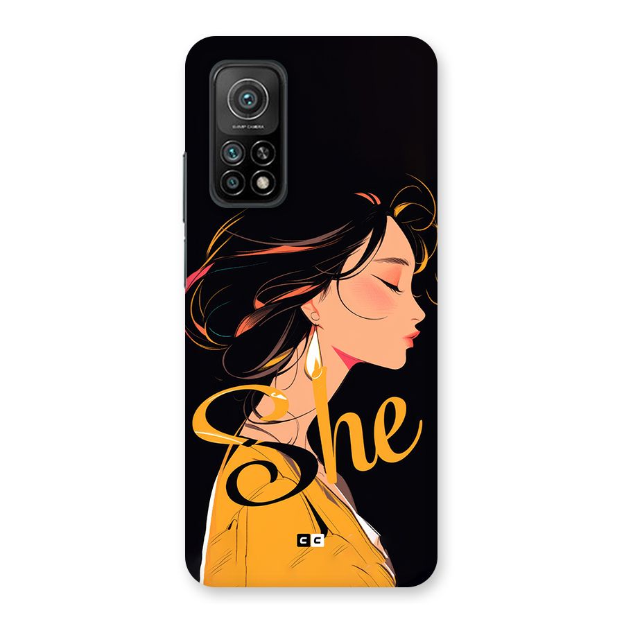 Yellow Lady Back Case for Mi 10T 5G