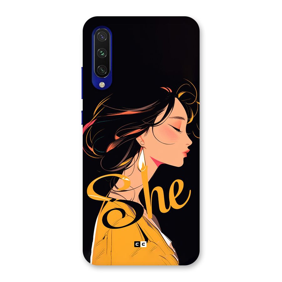 Yellow Lady Back Case for Mi A3