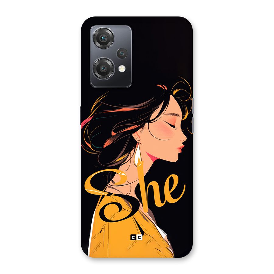 Yellow Lady Back Case for OnePlus Nord CE 2 Lite 5G