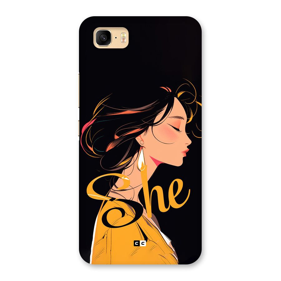 Yellow Lady Back Case for Zenfone 3s Max