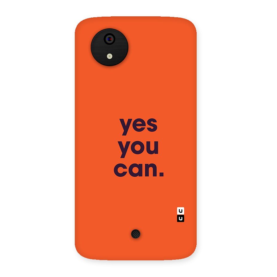 Yes You Can Minimal Typography Back Case for Canvas A1  AQ4501