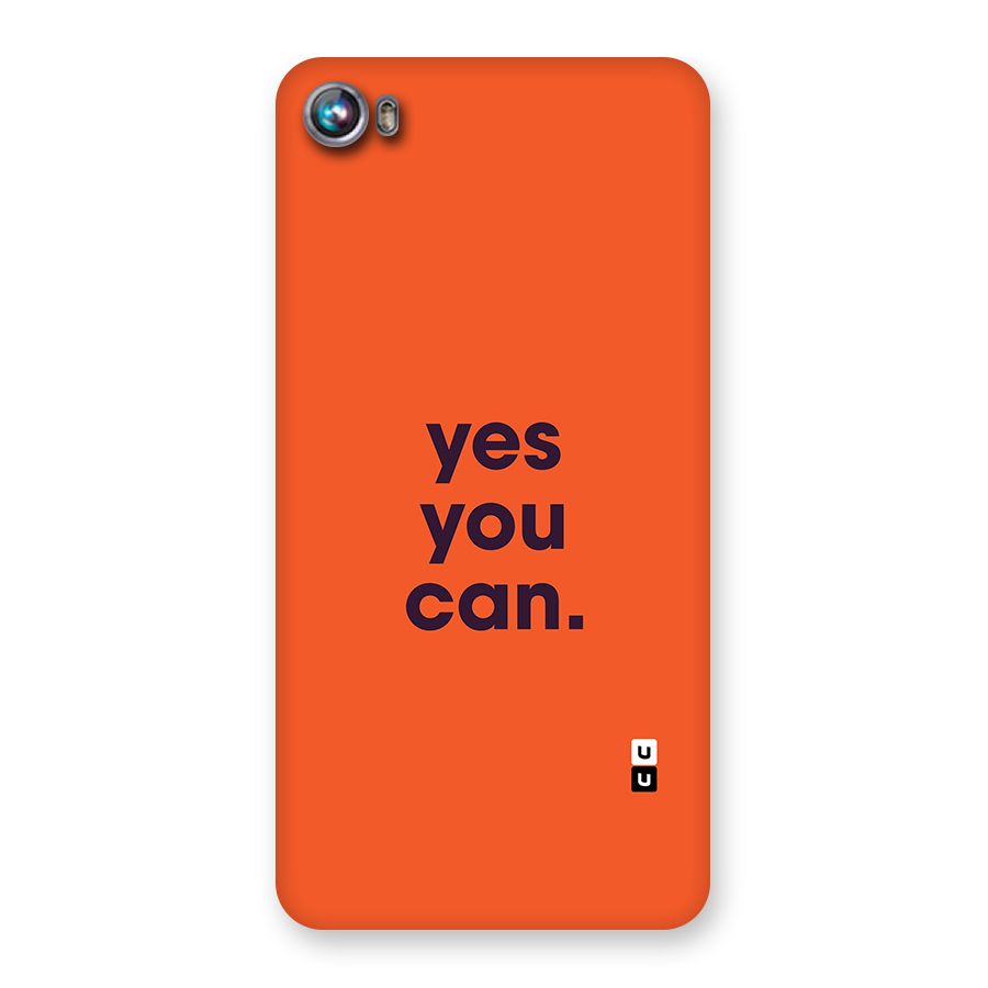 Yes You Can Minimal Typography Back Case for Canvas Fire 4 (A107)