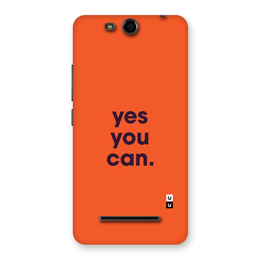 Yes You Can Minimal Typography Back Case for Canvas Juice 3 Q392