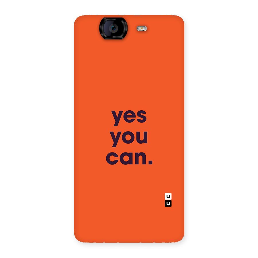 Yes You Can Minimal Typography Back Case for Canvas Knight A350