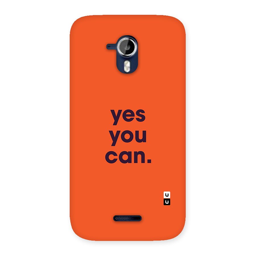 Yes You Can Minimal Typography Back Case for Canvas Magnus A117