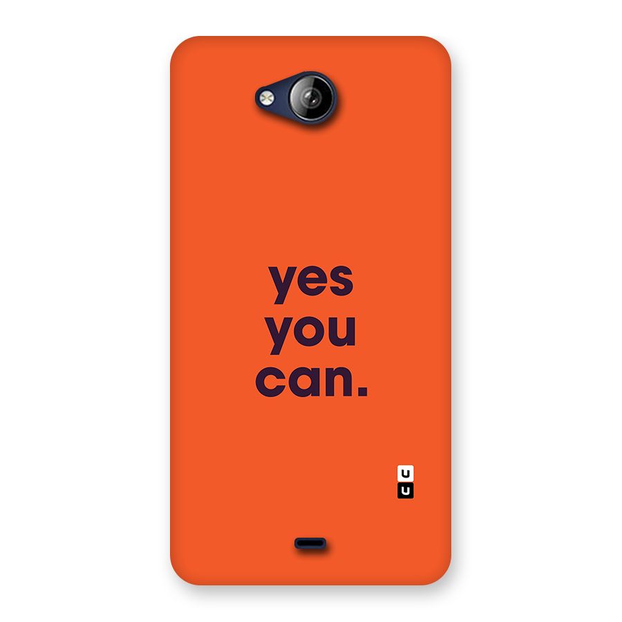Yes You Can Minimal Typography Back Case for Canvas Play Q355