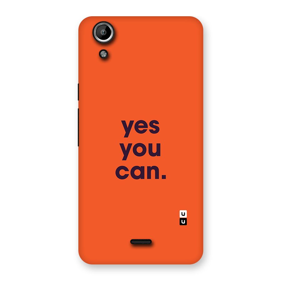 Yes You Can Minimal Typography Back Case for Canvas Selfie Lens Q345