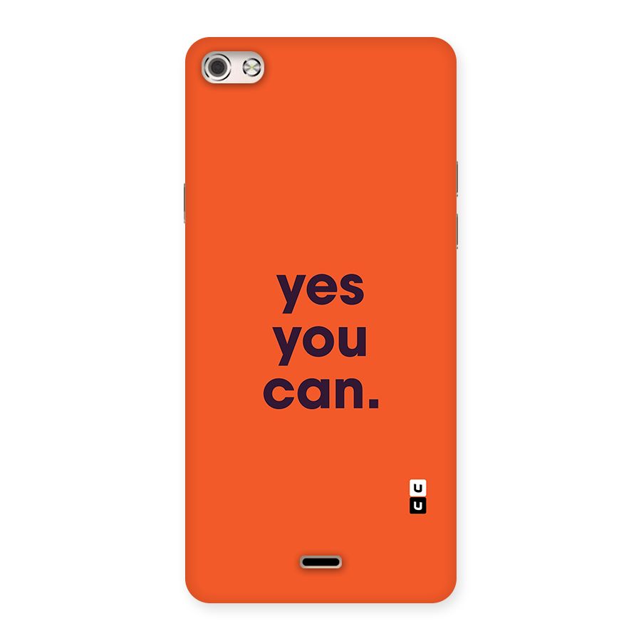 Yes You Can Minimal Typography Back Case for Canvas Silver 5