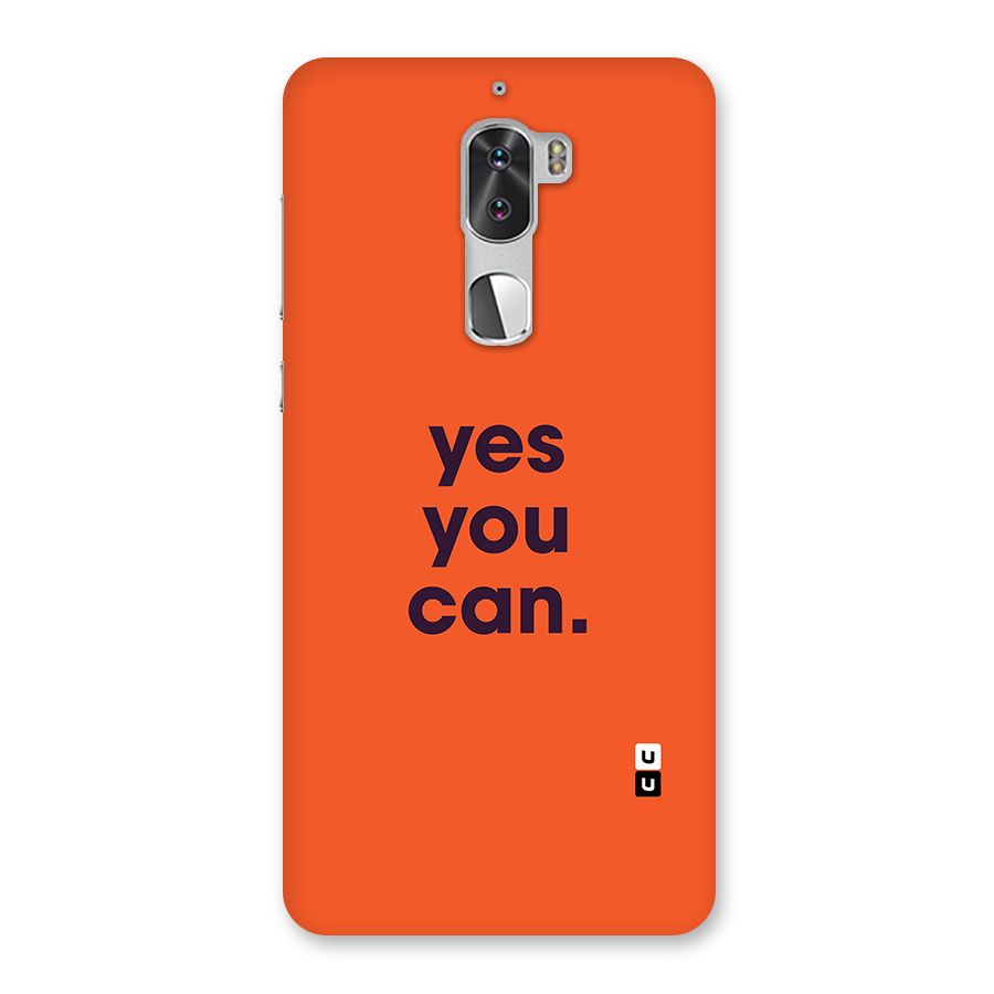 Yes You Can Minimal Typography Back Case for Coolpad Cool 1