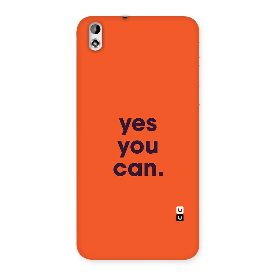 Yes You Can Minimal Typography Back Case for Desire 816s