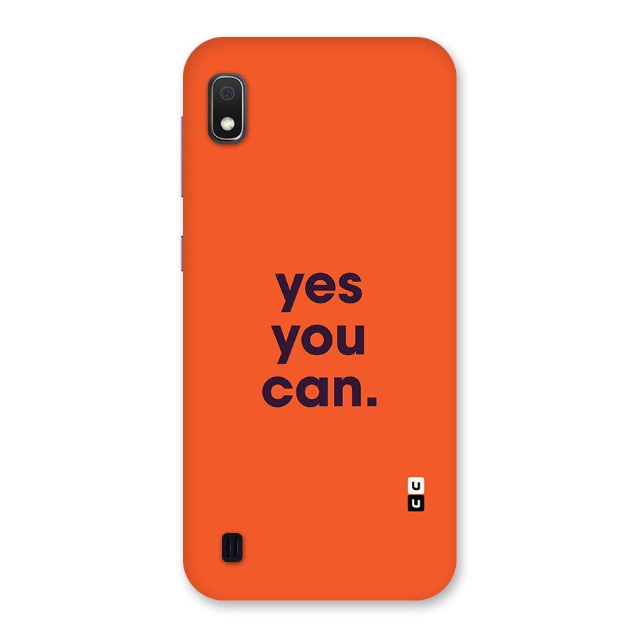 Yes You Can Minimal Typography Back Case for Galaxy A10