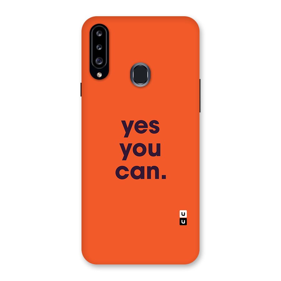 Yes You Can Minimal Typography Back Case for Galaxy A20s