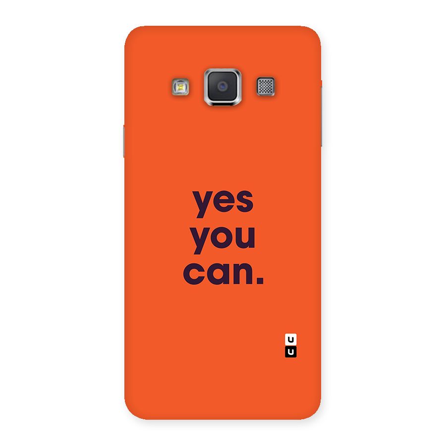 Yes You Can Minimal Typography Back Case for Galaxy A3
