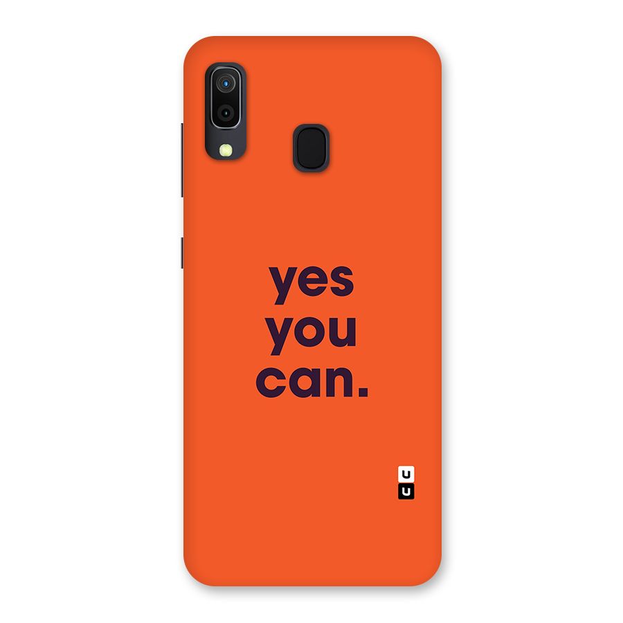 Yes You Can Minimal Typography Back Case for Galaxy A30