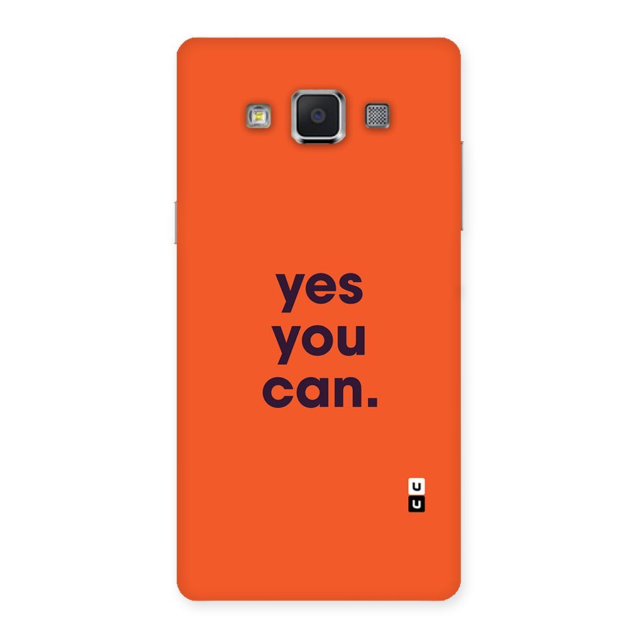 Yes You Can Minimal Typography Back Case for Galaxy A5