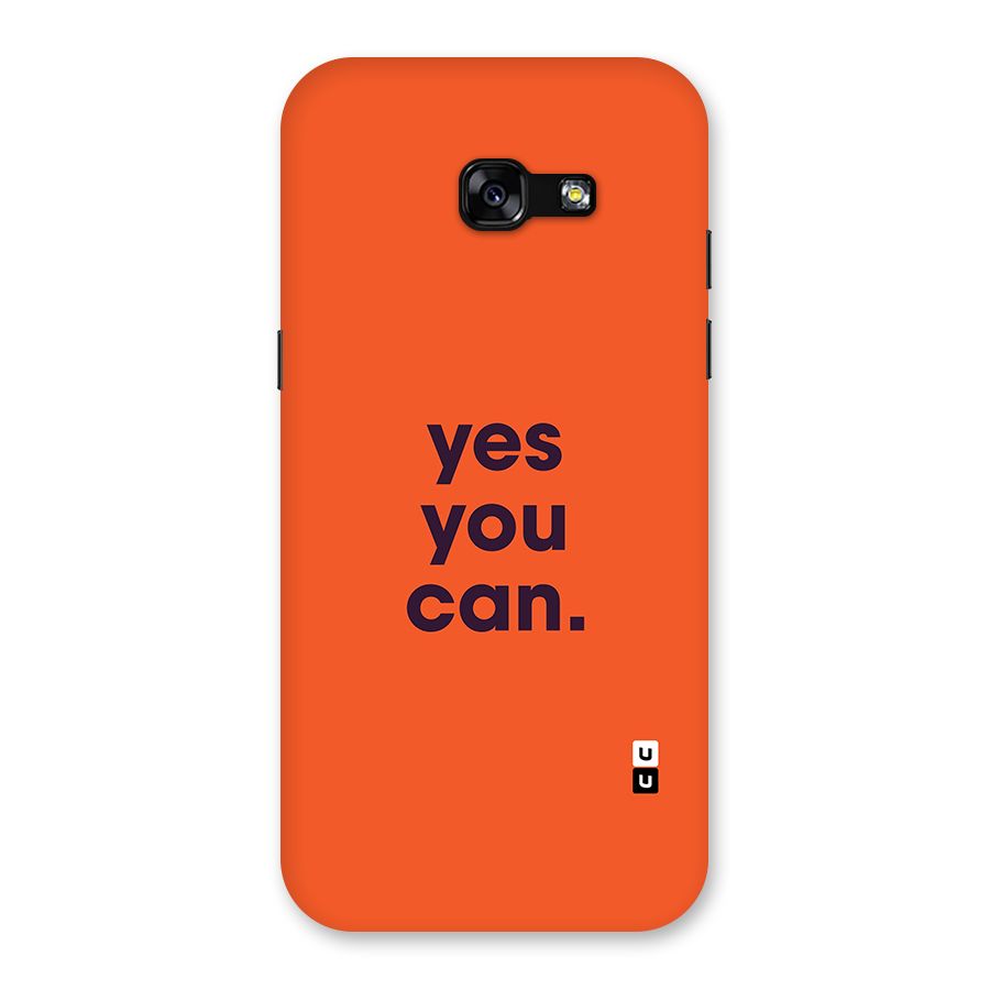 Yes You Can Minimal Typography Back Case for Galaxy A5 2017