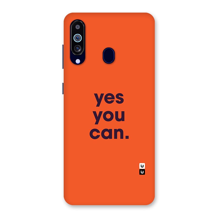 Yes You Can Minimal Typography Back Case for Galaxy A60